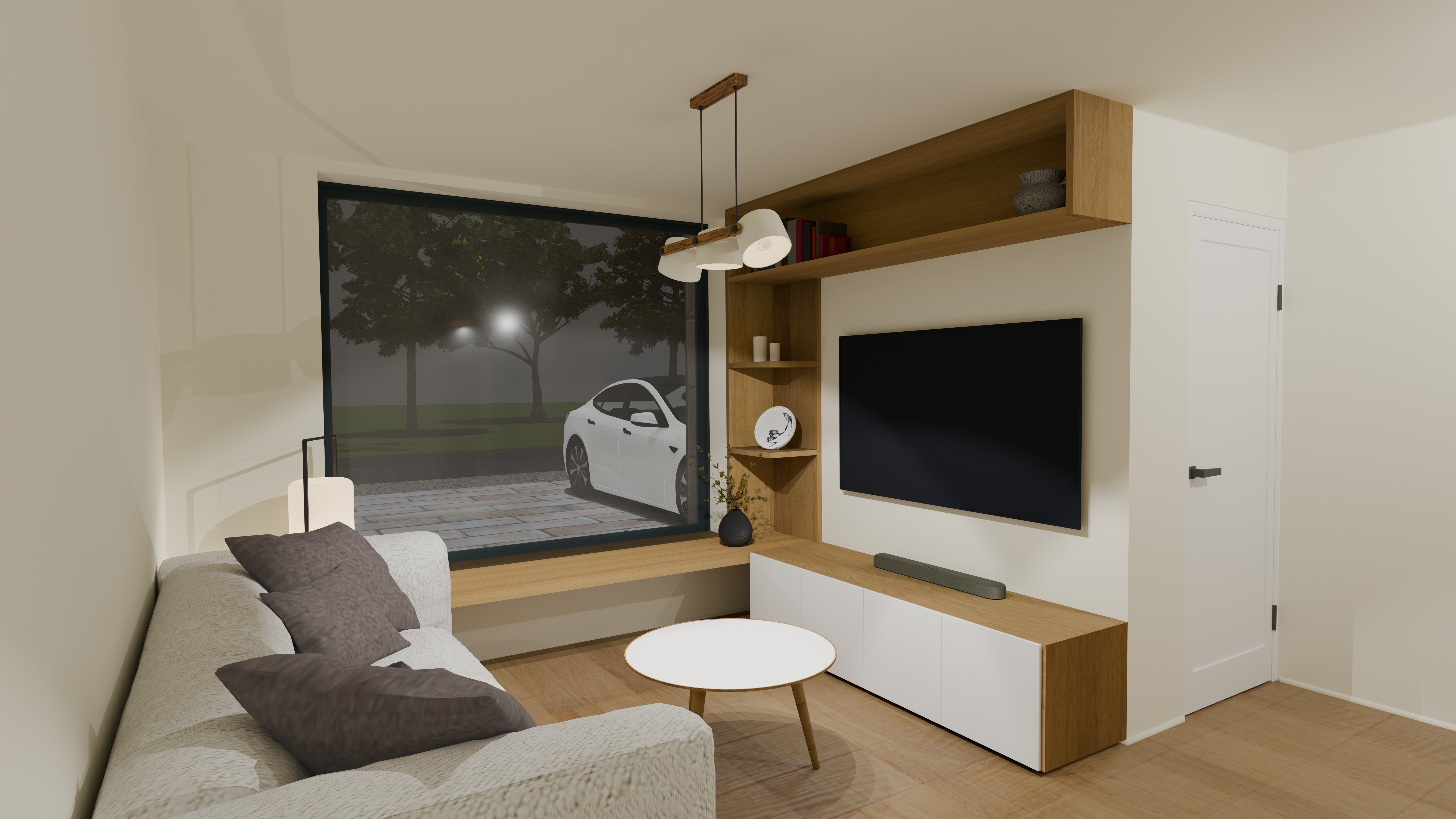 custom hallway cupboard